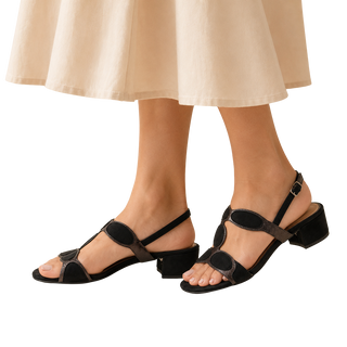 MUJER SANDALIA MARIONA NEGRO