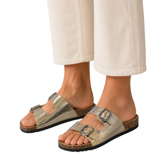 MUJER SANDALIA PLATAFORMA MAELA CHAMPAGNE