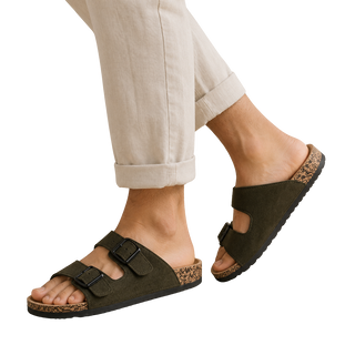 MUJER SANDALIA PLATAFORMA MAELA KHAKI
