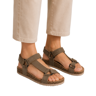 MUJER SANDALIA BELMINA TAUPE