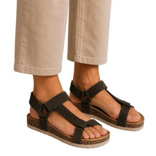 MUJER SANDALIA BELMINA KHAKI