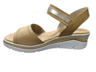 MUJER SANDALIA BOREAL ALFA LAMINADO CAMEL