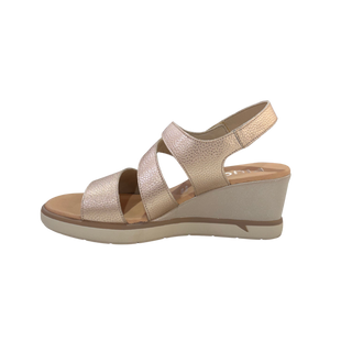 MUJER SANDALIA FLUCHOS VERENA ALUMIN PLATINO