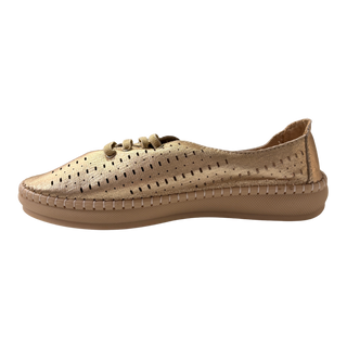 MUJER ZAPATO COMODO ALIVIA ORO