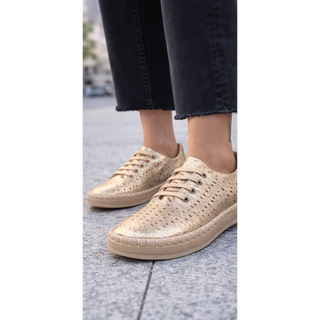 MUJER ZAPATO COMODO ALIVIA ORO