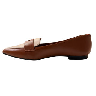 MUJER MOCASIN VITARIA CAMEL/BEIGE
