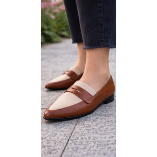 MUJER MOCASIN VITARIA CAMEL/BEIGE