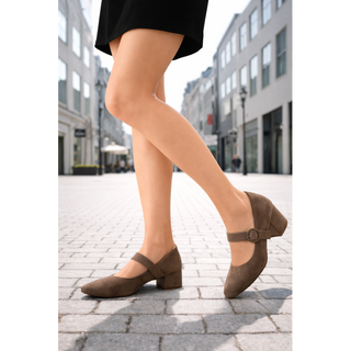 MUJER ZAPATO DE SALON EBALO TAUPE