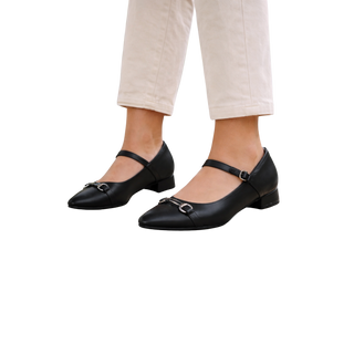 MUJER ZAPATO DE SALON IBIZA NEGRO