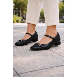 MUJER ZAPATO DE SALON IBIZA NEGRO