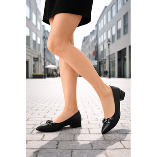MUJER ZAPATO DE SALON AMBER NEGRO