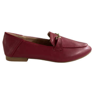 MUJER MOCASIN VALENTINA ROJO