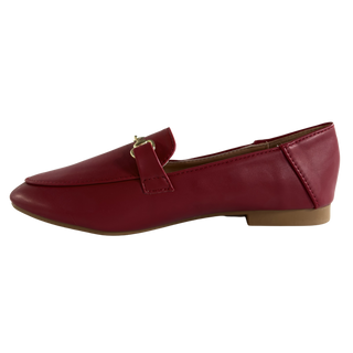 MUJER MOCASIN VALENTINA ROJO