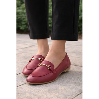 MUJER MOCASIN VALENTINA ROJO