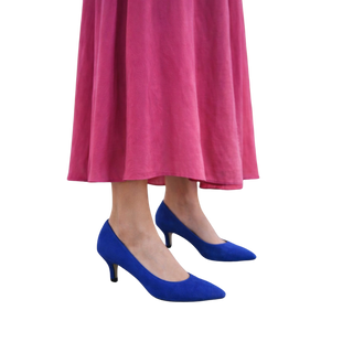 MUJER ZAPATO DE SALON EBO AZUL