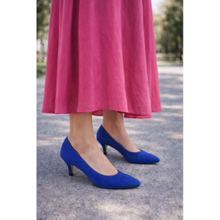 MUJER ZAPATO DE SALON EBO AZUL