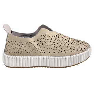 MUJER ZAPATO COMODO PLATAFORMA BEIGE ISA