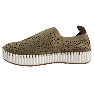 MUJER ZAPATO COMODO PLATAFORMA VERDE ISA