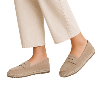 MUJER MOCASIN BEIGE