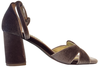 MUJER SANDALIA TACON TAUPE
