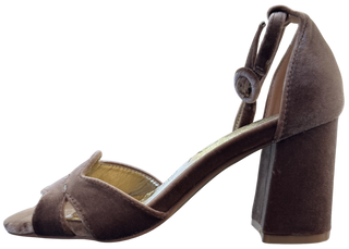 MUJER SANDALIA TACON TAUPE