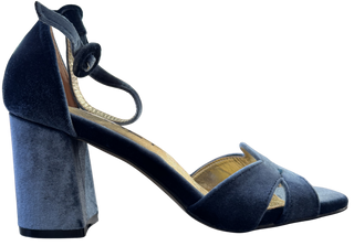 MUJER SANDALIA TACON AZUL