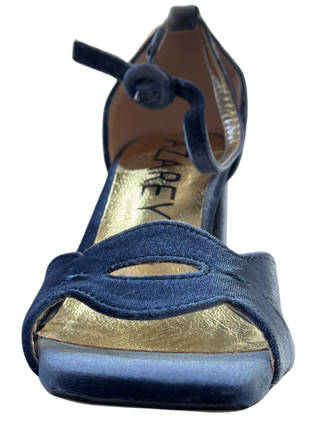 MUJER SANDALIA TACON AZUL
