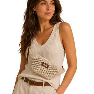 ACCESORIO BOLSO DIARIO MACRAME CUERO