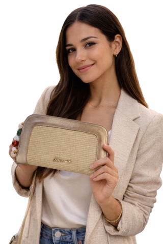 ACCESORIO BOLSO DIARIO COTTON CHAMPAGNE