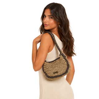 ACCESORIO BOLSO DIARIO  RAFIA PAPEL MOKA