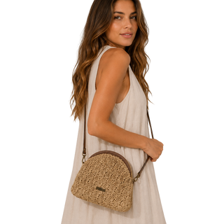 ACCESORIO BOLSO DIARIO  RAFIA PAPEL MOKA