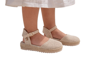 NIÑO ESPARTOS NIÑA TEXTIL BEIGE