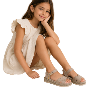 NIÑA SANDALIA ANTELINA BEIGE