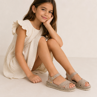 NIÑA SANDALIA ANTELINA BEIGE