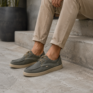HOMBRE CASUAL ZAPATO TEXTIL KAKI 145728
