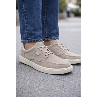 HOMBRE CASUAL ZAPATO CRO TEXTIL BEIGE