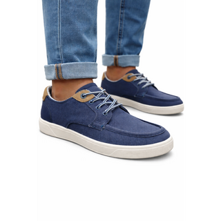 HOMBRE CASUAL ZAPATO CRO TEXTIL NAVY