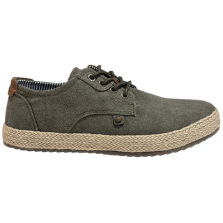 HOMBRE CASUAL ZAPATO CRO LONA KAKI