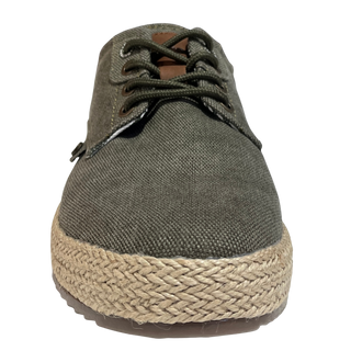 HOMBRE CASUAL ZAPATO CRO LONA KAKI