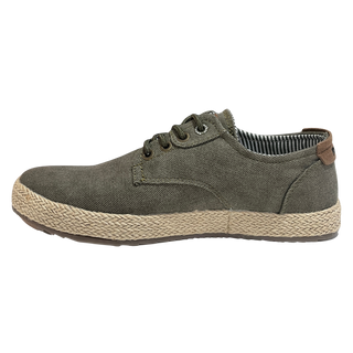 HOMBRE CASUAL ZAPATO CRO LONA KAKI