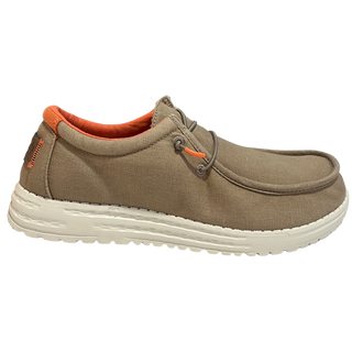 HOMBRE CASUAL ZAPATO CRO LONA TAUPE XTI