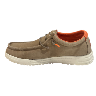 HOMBRE CASUAL ZAPATO CRO LONA TAUPE XTI