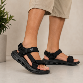HOMBRE SANDALIA CRO - TEX. NEGRO