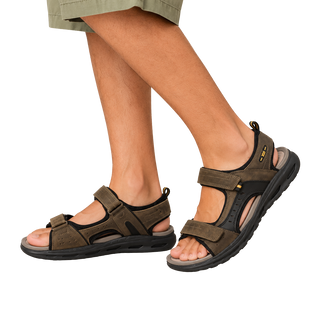 HOMBRE SANDALIA CRO - PIEL TAUPE