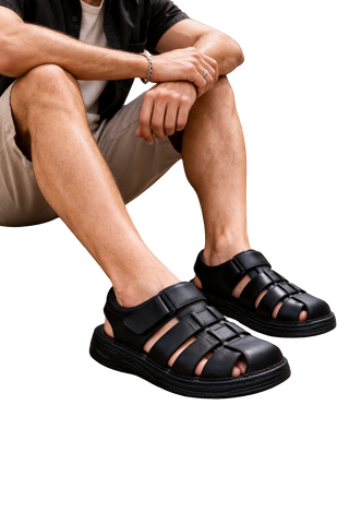 HOMBRE SANDALIA CERRADA VANGUARD MARRON