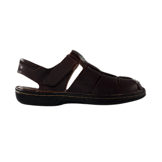 HOMBRE SANDALIA PIEL HUGO MARRON