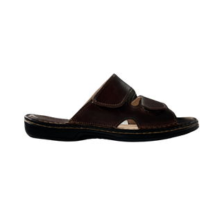 HOMBRE SANDALIA PIEL MANUEL MARRON