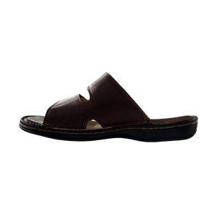 HOMBRE SANDALIA PIEL MANUEL MARRON