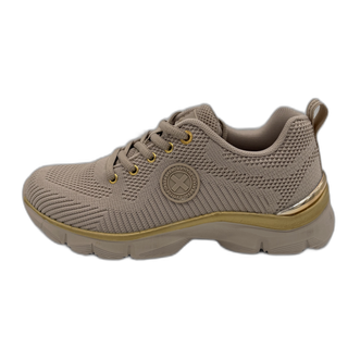 MUJER DEPORTIVA ZAPATO TEXTIL BEIGE 143614