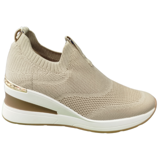 MUJER DEPORTIVA ZAPATO TEXTIL BEIGE